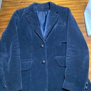 Vintage 1970’s Sears Dark Blue Corduroy Blazer